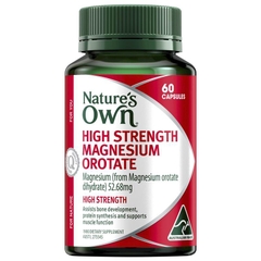 Viên uống bổ sung Magie Nature's Own High Strength Magnesium Orotate