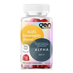 Kẹo dẻo hỗ trợ tăng cường miễn dịch cho bé GEN Alpha Gummies Kid's Immunity Boost Raspberry