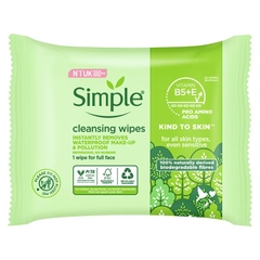 Khăn ướt tẩy trang Simple Biodegradable Cleansing Wipes