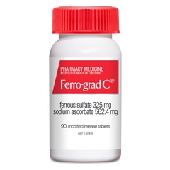 Viên uống bổ sung sắt và Vitamin C Ferro-Grad Iron & Vitamin C