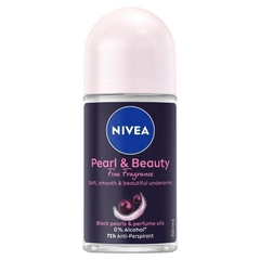Lăn khử mùi Nivea Pearl And Beauty Fine Fragrance Black Pearls Roll On Deodorant 72H Protection