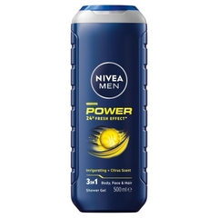 Gel tắm Nivea Men Power Refresh 3-IN-1 Shower Gel Body Wash