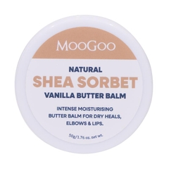 Sáp dưỡng ẩm chuyên sâu MooGoo Natural Shea Sorbet Intense Moisturising Vanilla Butter Balm