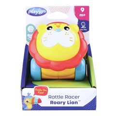 Đồ chơi xe xúc xắc Playgro Rattle Racer Roary Lion