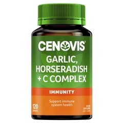 Viên uống hỗ trợ giảm cảm cúm Cenovis Garlic, Horseradish + C Complex