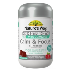 Kẹo dẻo hỗ trợ thư giãn và tập trung Nature's Way High Strength Adult Vita Gummies Calm and Focus