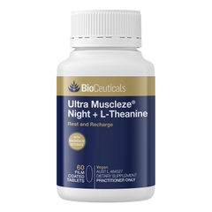 Bột pha uống hỗ trợ thư giãn cơ và ngủ ngon Bioceuticals Ultra Muscleze Night + L-Theanine
