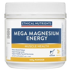 Viên uống giảm mệt mỏi Ethical Nutrients Mega Magnesium Energy 140g