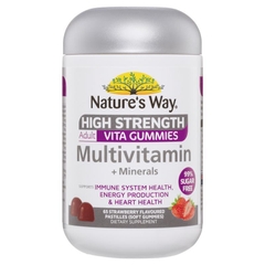 Kẹo dẻo bổ sung vitamin tổng hợp cho người lớn Nature's Way Adult Vita Gummies Sugar Free High Strength Multivitamin