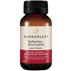 Viên uống hỗ trợ chuyển hóa Wanderlust Berberine + Resveratrol