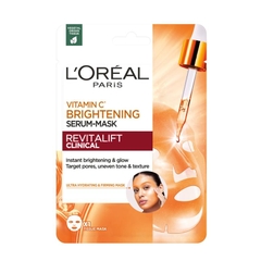 Mặt nạ giấy dưỡng sáng da L'Oreal Paris Revitalift Clinical Vitamin C Brightening Serum Sheet Mask