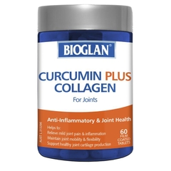 Viên uống hỗ trợ sụn khớp Bioglan Curcumin Plus Collagen 60 viên