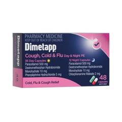 Siro giảm ho, cảm lạnh và cảm cúm Dimetapp Cough Cold & Flu Day & Night