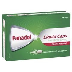 Viên uống giảm đau Panadol Liquid Capsules Paracetamol Pain Relief