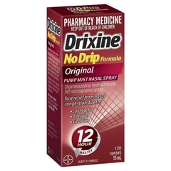 Thuốc xịt thông mũi Drixine 12 Hour Relief No Drip Original Nasal Spray
