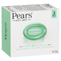 Xà phòng dịu nhẹ Pears Pure And Gentle With Lemon Flower Extract Transparent Soap