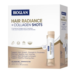 Nước uống hỗ trợ dưỡng tóc bóng mượt Bioglan Hair Radiance + Collagen Shots