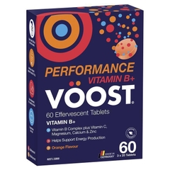 Viên sủi bổ sung Vitamin B hỗ trợ tăng cường thể lực Voost Vitamin B+ Performance Effervescent
