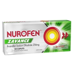 Viên uống giảm đau nhanh Nurofen Zavance Fast Pain Relief Ibuprofen 256mg