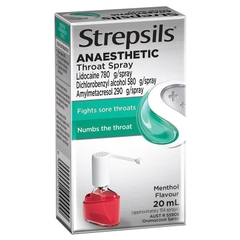 Chai xịt giảm đau họng Strepsils Plus Sore Throat Numbing Spray Pain Relief