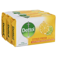 Xà bông cục diệt khuẩn Dettol Citrus Fresh Bar Soap