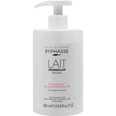 Sữa tẩy trang dịu nhẹ cho mặt và mắt Byphasse Soft Cleansing Milk Face And Eye