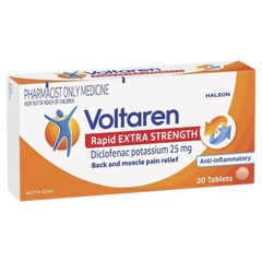 Viên uống giảm đau Voltaren Rapid Extra Strength Diclofenac potassium 25mg (S3)
