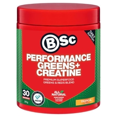 Bột uống bổ sung rau củ và Creatine BSc Performance Greens + Creatine Tropical