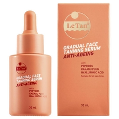 Tinh chất dưỡng nâu da mặt chống lão hóa Le Tan Gradual Face Tanning Serum Anti Aging