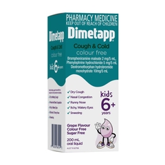 Siro giảm ho và cảm lạnh Dimetapp Cough and Cold