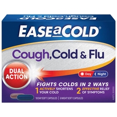 Viên uống giảm ho, cảm lạnh và cảm cúm Ease a Cold Cough Cold & Flu Day & Night