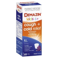 Siro giảm ho và cảm lạnh Demazin Kids 6+ Cough + Cold Relief