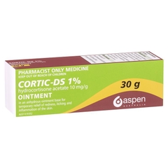 Thuốc mỡ bôi da Cortic DS Ointment 1% 30g - Hydrocortisone (S3)