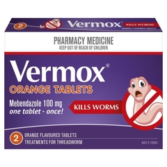 Thuốc tẩy giun Vermox Worming Treatment