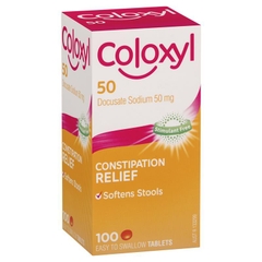 Viên uống trị táo bón Coloxyl 50mg