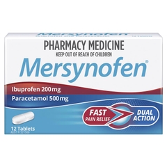Viên uống giảm đau Mersynofen Pain Relief Paracetamol + Ibuprofen