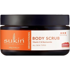Tẩy tế bào chết toàn thân dưỡng sáng Sukin Brightening Vitamin C & Niacinamide Body Scrub