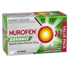 Viên uống giảm đau nhanh Nurofen Zavance Fast Pain Relief Ibuprofen 256mg