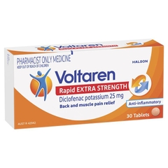 Viên uống giảm đau Voltaren Rapid Extra Strength Diclofenac potassium 25mg (S3)