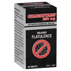 Viên uống than hoạt tính hỗ trợ giảm đầy hơi Charcotabs 250mg