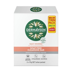 Bánh xà phòng làm sạch dưỡng ẩm DermaVeen Daily Nourish Soap Free Cleansing Bar