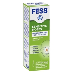 Xịt mũi nước biển cho mũi nhạy cảm Fess Sensitive Noses Seawater Nasal Spray