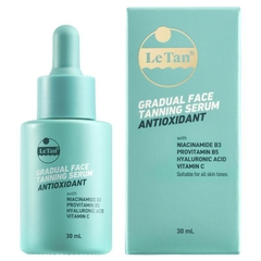 Tinh chất làm nâu da mặt chống oxy hóa Le Tan Gradual Face Tanning Serum Anti Oxidant