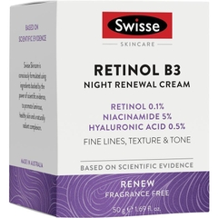 Kem dưỡng tái tạo da ban đêm Swisse Skincare Retinol B3 Night Renewal Cream
