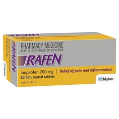 Viên uống giảm đau hạ sốt Rafen Ibuprofen 200mg