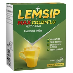 Bột pha uống nóng giảm cảm cúm đa triệu chứng Lemsip Max Cold and Flu Multi Relief Hot Drink
