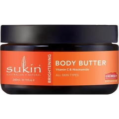 Bơ dưỡng thể dưỡng sáng da Sukin Brightening Vitamin C & Niacinamide Body Butter