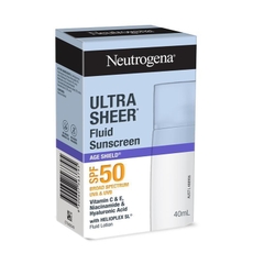 Kem chống nắng chống lão hóa Neutrogena Ultra Sheer Age Shield SPF50