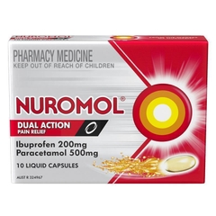 Dung dịch uống giảm đau Nuromol dual action Pain Relief Liquid Ibuprofen 200mg Paracetamol 500mg