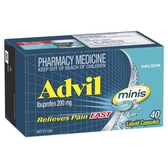 Viên uống giảm đau Advil Ibuprofen Pain Relief Liquid Mini